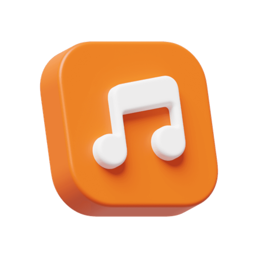 3D Music Note Illustration